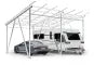 Wohnmobil Carport Anbau-Gestell SPG-AW mit Regenrinne, Aluminium, Durchfahrtshöhe 2.920 mm, SoloPort