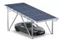 Solarcarport Gestell SPG5 inkl. 12 Solarmodule und Regenrinne, Aluminium, Durchfahrtshöhe 2.200 mm, SoloPort