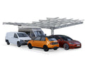 Parkplatzüberdachung PP4-A-3, doppelseitig, Anbaufeld, SoloPort