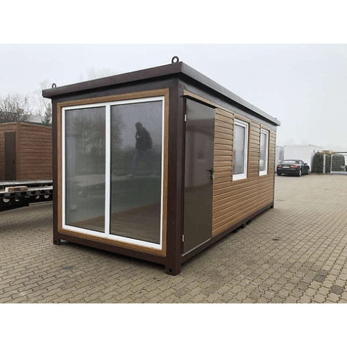 Bürocontainer 6 x 2,40 – Holzfarbe