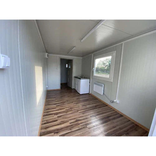 Bürocontainer 6,00 x 2,40 m mit Toilette, Dusche und Küche